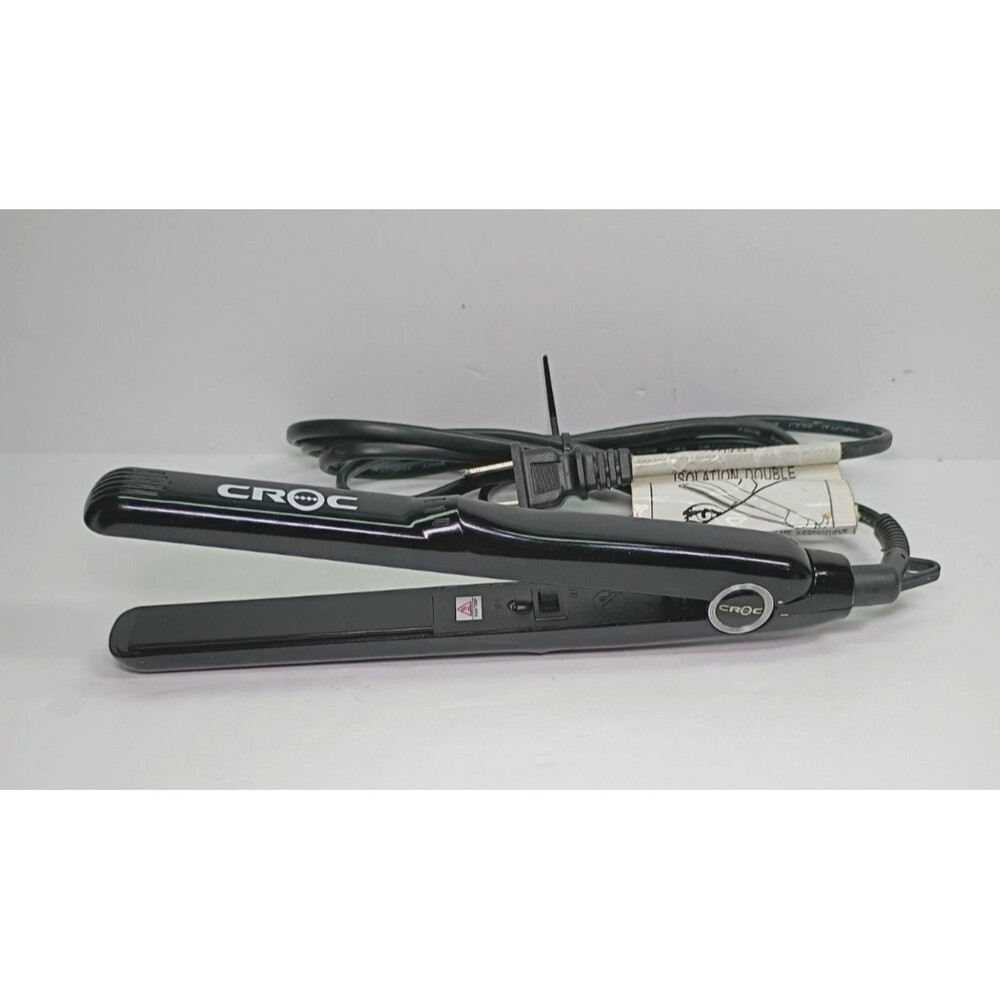 Croc Mini Hair Straightener F601B Black WORKING